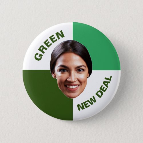 AOCs Green New Deal Button