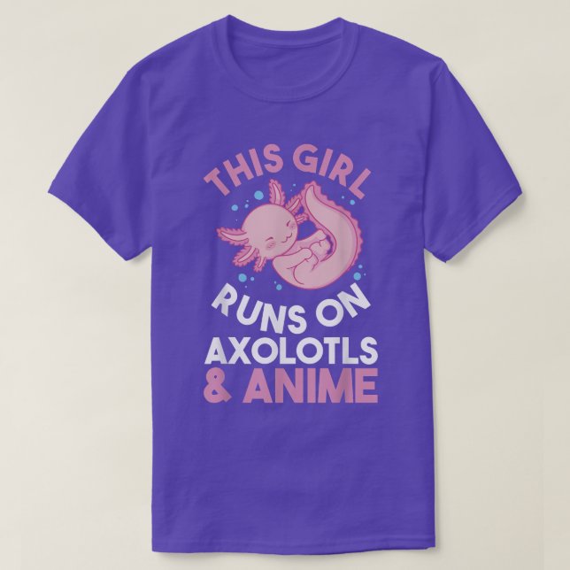 Aolotl Anime  T-Shirt (Design Front)