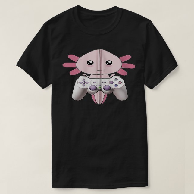 Aolotl Zip  T-Shirt (Design Front)