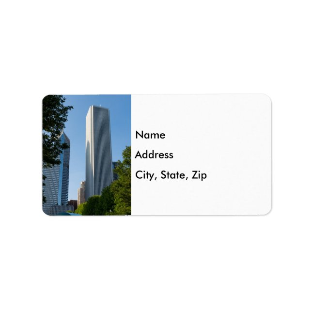 Aon Center Chicago Address Label (Front)