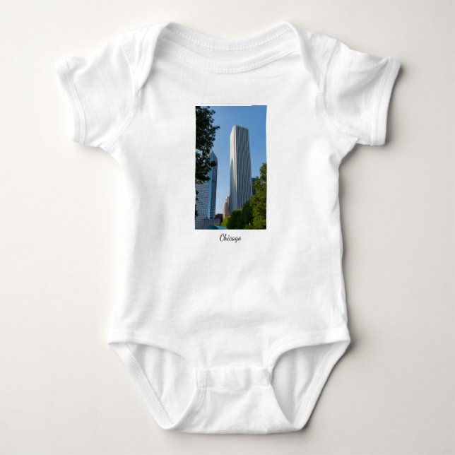 Aon Center Chicago Baby Bodysuit (Front)