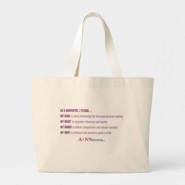 AONN+ Navigator Pledge Tote (Front)