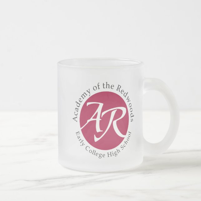 AOR logo glass Frosted Glass Coffee Mug (Right)