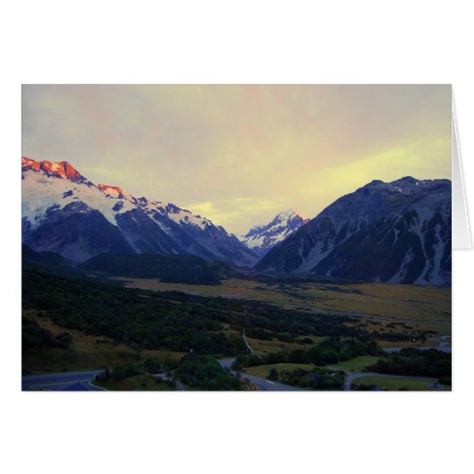 Aoraki/Mount Cook at Sunrise Cards (Front Horizontal)