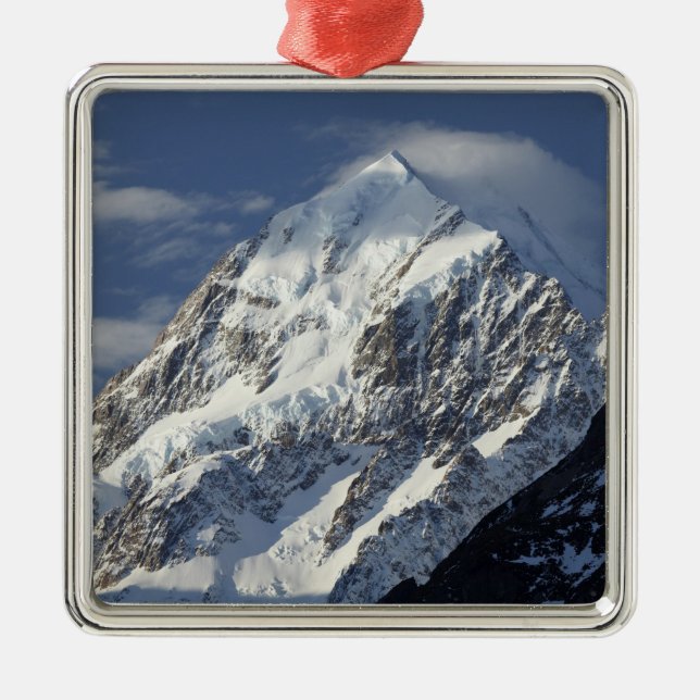 Aoraki Mount Cook, Mackenzie Country, South 2 Metal Ornament (Front)
