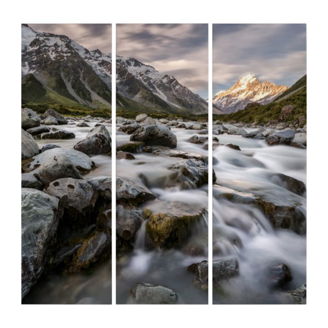 Aoraki Mt. Cook National Park | New Zealand Triptych (Front)