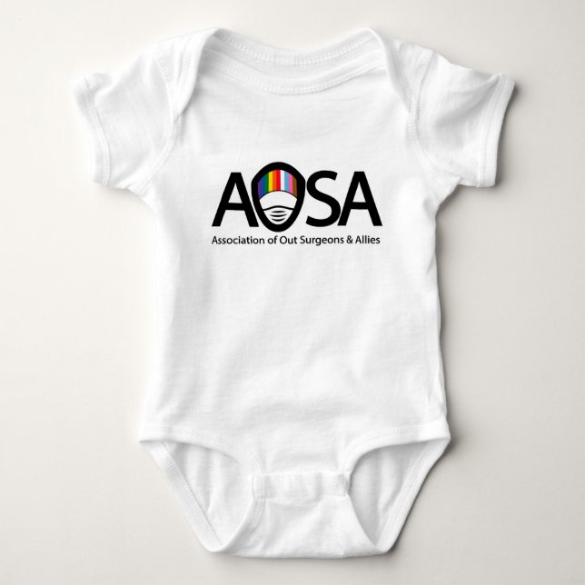 AOSA Baby One piece (front logo) Bodysuit (Front)