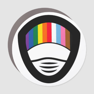 AOSA Circle Car Magnet
