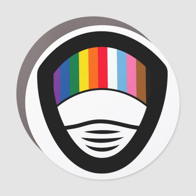 AOSA Circle Car Magnet (Front)