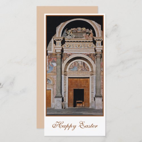 Aosta Cathedral Italy Easter Holiday Card
