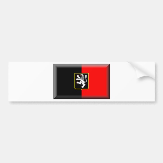 Aosta Valley Flag Bumper Sticker (Front)
