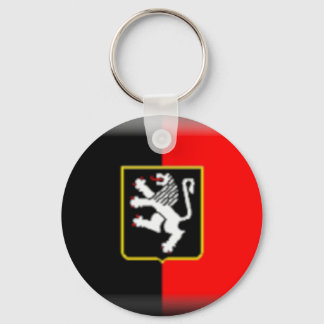 Aosta Valley Flag Keychain