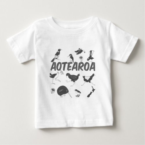 Aotearoa birds NZ Baby T_Shirt