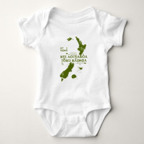 Aotearoa is my home baby bodysuit