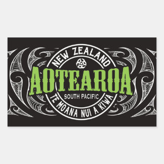 Aotearoa Lifer Moko Rectangular Sticker