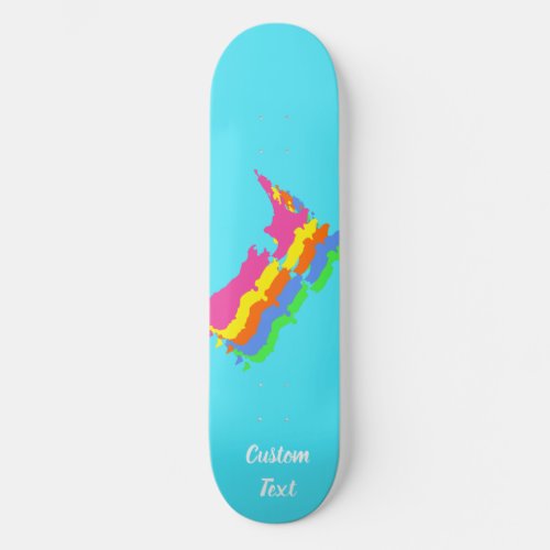 Aotearoa New Zealand Country NZ Kiwiana Custom Skateboard