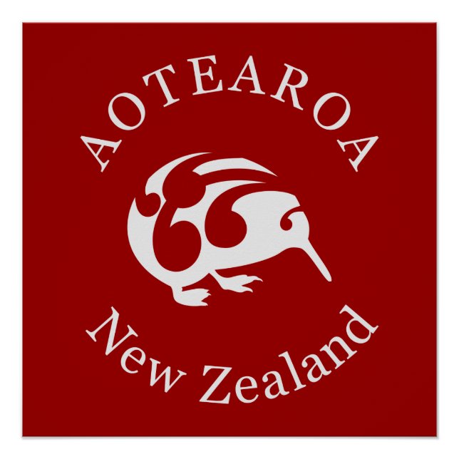 Aotearoa New Zealand KIWI POSTER (Front)