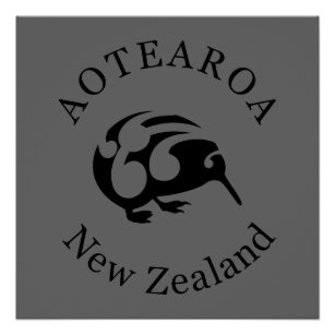 Aotearoa New Zealand KIWI POSTER