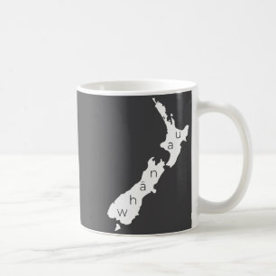 Aotearoa New Zealand With Kiwi Whanau Maori  Coffee Mug