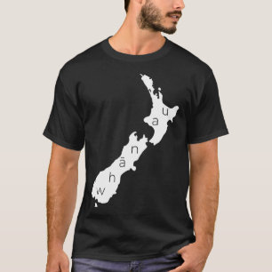 Aotearoa New Zealand With Kiwi Whanau Maori  T-Shirt