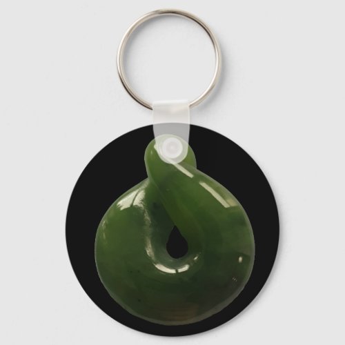 Aotearoa NZ Greenstone Pounamu Twist Gift Keychain