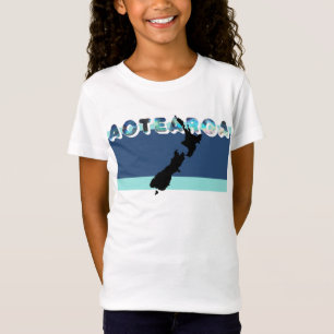AOTEAROA NZ PAUA TEXT NEW ZEALAND COUNTRY MAORI T-Shirt