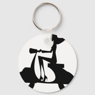 AP028 Girl Scooter Keychain
