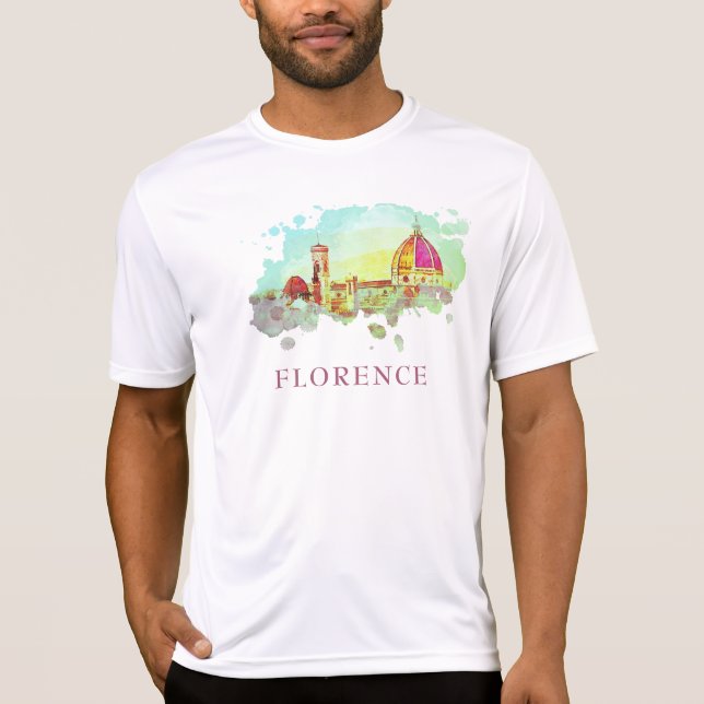 ** AP12 Firenze Florence Panorama Italy  Italian T-Shirt (Front)