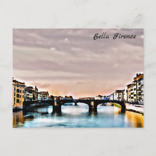 ** AP12 Firenze Italy Florence Italian Bridge Postcard