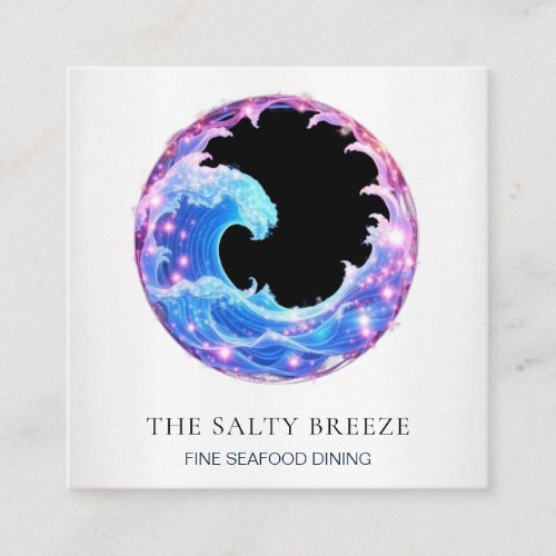 *~* AP13 Beach Nautical Restaurant Bar Bars 103 Square Business Card