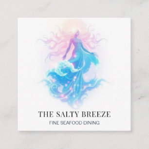 *~* AP13 Healing  80 Beach WAVE Birth of Venus Square Business Card