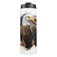 *~* AP16 America Bald Eagl EAGLE Flag Patriotic