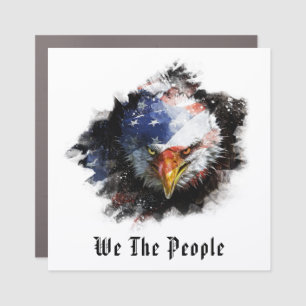 *~* AP16 WE THE PEOPLE USA Flag Patriotic EAGLE Car Magnet