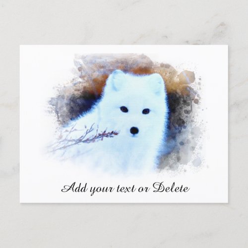  AP18 Trwig Snow Fox White Fox Arctic Polar Postcard