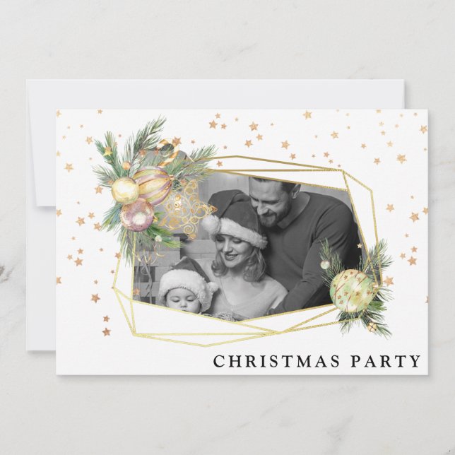 *~* AP20 Family Corporate Christmas Party Photo Invitation (Front)