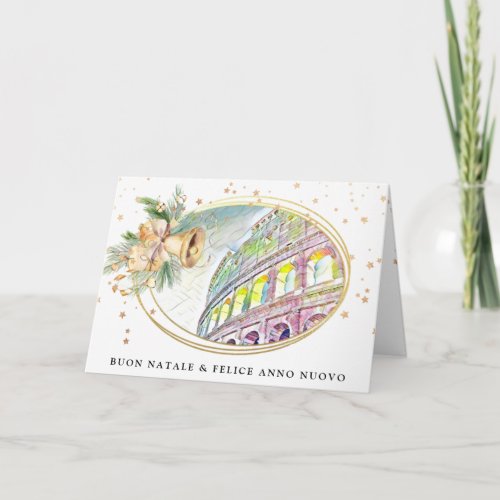 *~* AP20 Italy Italian Buon Natale Anno Nuovo Card