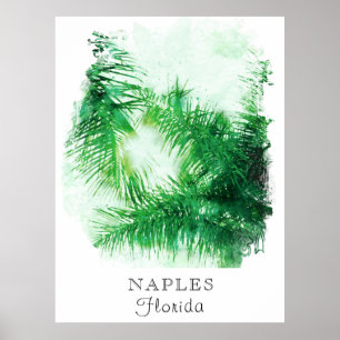 *~* AP25 Travel Personalize Tropical Palm Trees Poster