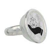 *~* AP33 Buddha Hand Lotus Intention Ring (Side)