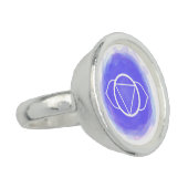 *~* AP33 INDIGO 3rd Eye CHAKRA Intention Ring (Side)