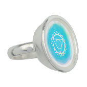 *~* AP33 TURQUOISE Throat CHAKRA Intention Ring (Side)