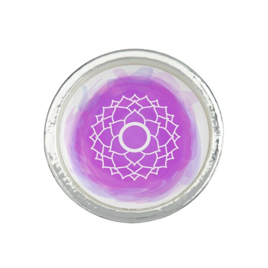 *~* AP33 VIOLET CROWN CHAKRA Intention Ring (Front)