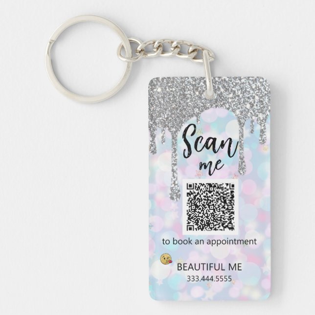 *~* AP36 QR Promo Beauty Pastel  Acrylic Keychain (Front)