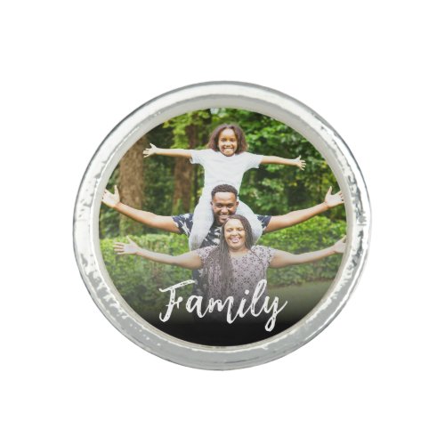 *~* AP42 FAMILY Photo Picture Image Silver Ring