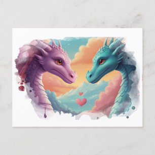 *~AP48 PHOTO Invite Gender Reveal Dragon Artsy