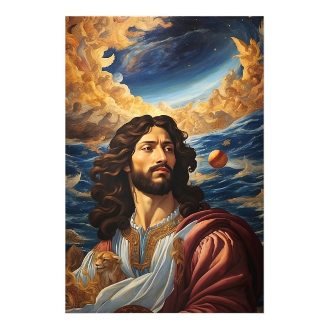 *~* AP50 Fantasy Univers Jesus Flower Moon Photo Print (Front)