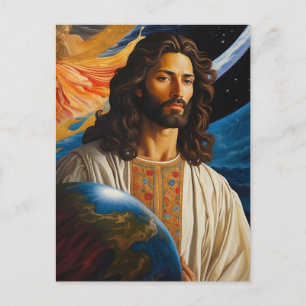 *~* AP50 Fantasy Universe Jesus Earth Postcard