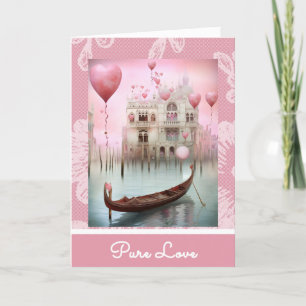 *~* AP51 4 Love Boat Hearts Romantic Valentine Holiday Card