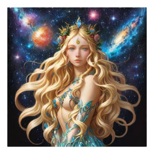 *~* AP58 CELESTIAL Galactic Women Fantasy Galaxy Photo Print