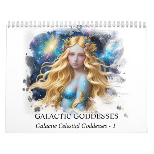 AP58 Galactic Women Fantasy Cosmic Planets 1 Calendar