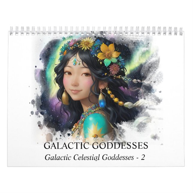 *~* AP58 Galactic Women Fantasy Cosmic Planets 2 Calendar (Cover)